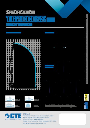 Piattaforme aeree articolate cingolate CTE Traccess 230 Winch
