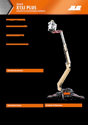 Piattaforme aeree articolate cingolate JLG X13J Plus