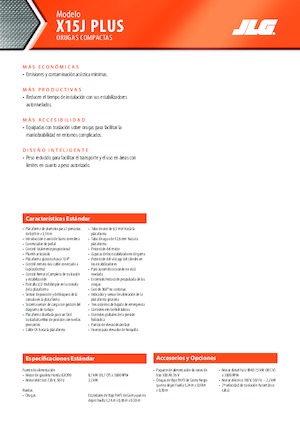 Piattaforme aeree articolate cingolate JLG X15J Plus