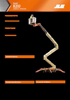 Piattaforme aeree articolate cingolate JLG X23J