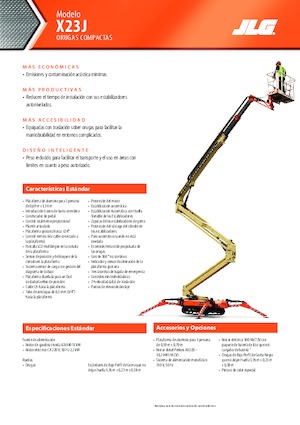 Piattaforme aeree articolate cingolate JLG X23J