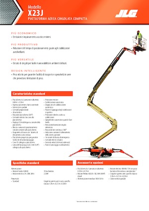 Piattaforme aeree articolate cingolate JLG X23J