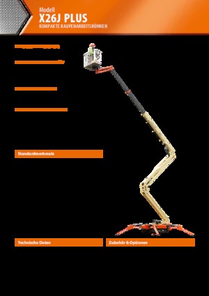 Piattaforme aeree articolate cingolate JLG X26J Plus