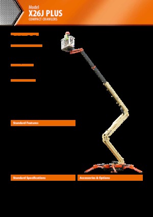 Piattaforme aeree articolate cingolate JLG X26J Plus