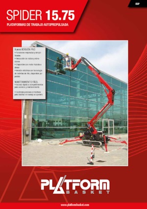 Piattaforme aeree articolate cingolate Platform Basket SPIDER 15.75 PRO