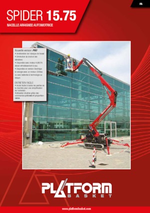Piattaforme aeree articolate cingolate Platform Basket SPIDER 15.75 PRO