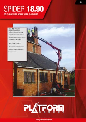 Piattaforme aeree articolate cingolate Platform Basket SPIDER 18.90 PRO