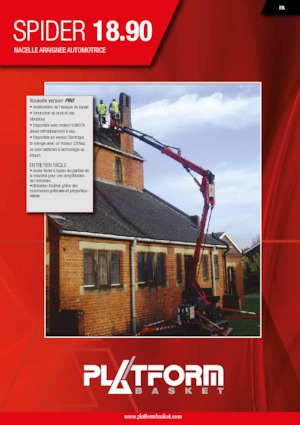 Piattaforme aeree articolate cingolate Platform Basket SPIDER 18.90 PRO