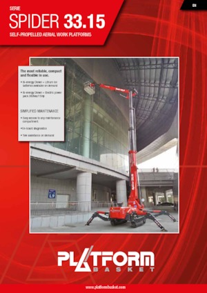 Piattaforme aeree articolate cingolate Platform Basket SPIDER 33.15