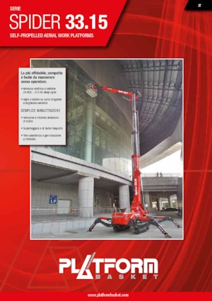 Piattaforme aeree articolate cingolate Platform Basket SPIDER 33.15