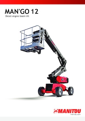 Piattaforme aeree articolate gommate Manitou ManGo 12