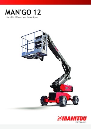 Piattaforme aeree articolate gommate Manitou ManGo 12