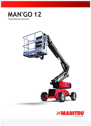Piattaforme aeree articolate gommate Manitou ManGo 12
