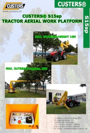 Piattaforme aeree articolate gommate Custers Traktor S12SP