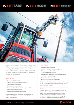 Piattaforme aeree telescopiche autocarrate Huddig Lift 2000