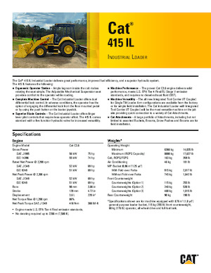 Terne Caterpillar 415 IL