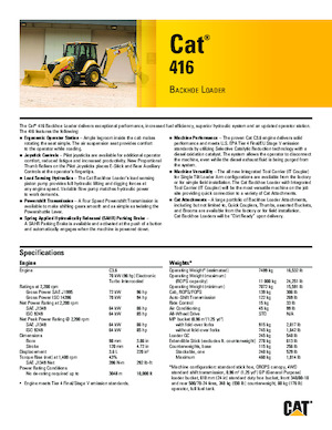 Terne Caterpillar 416