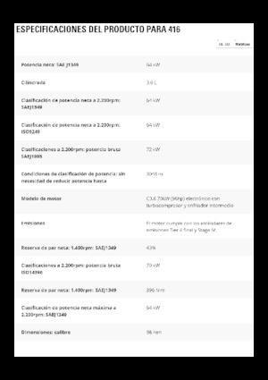 Terne Caterpillar 416