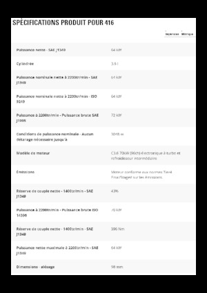 Terne Caterpillar 416
