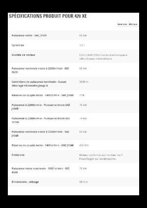 Terne Caterpillar 420 XE