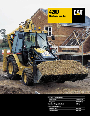 Terne Caterpillar 428 D 4x4