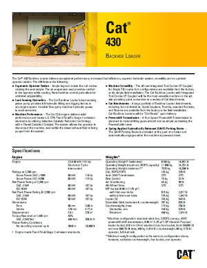 Terne Caterpillar 430