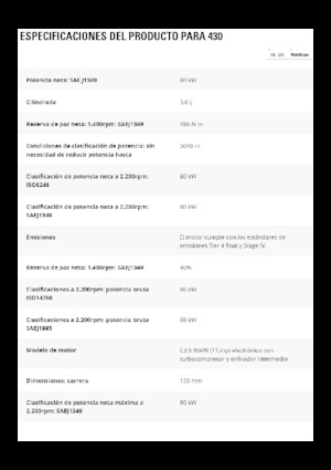 Terne Caterpillar 430