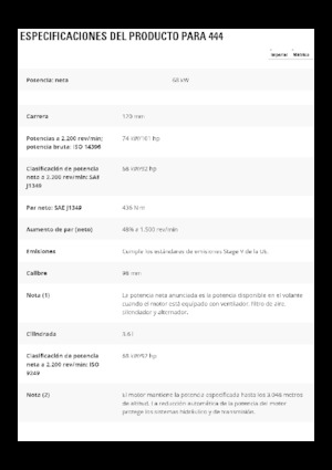 Terne Caterpillar 444