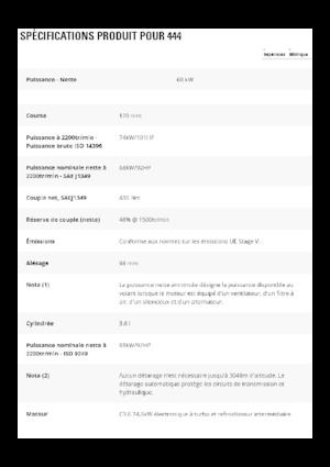 Terne Caterpillar 444