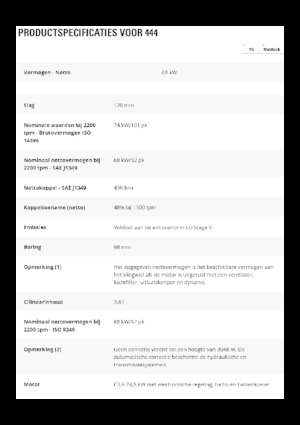 Terne Caterpillar 444