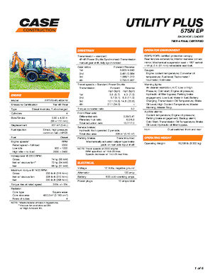 Terne Case 575N EP Utility Plus