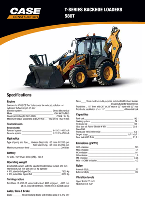 Terne Case 580T