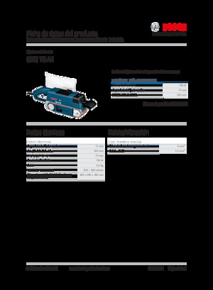 Levigatrici a nastro Bosch GBS 75 AE