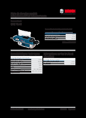 Levigatrici a nastro Bosch GBS 75 AE