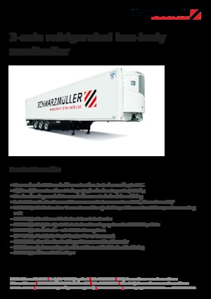Semirimorchi furgonati Schwarzmüller 3-axle refrigerated box-body semitrailer