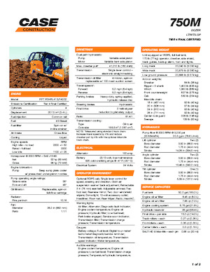 Apripista cingolati Case 750M