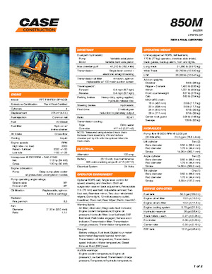 Apripista cingolati Case 850M