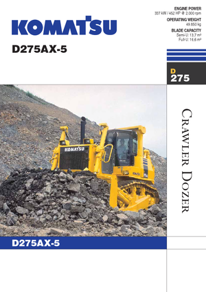 Apripista cingolati Komatsu D275AX-5E0