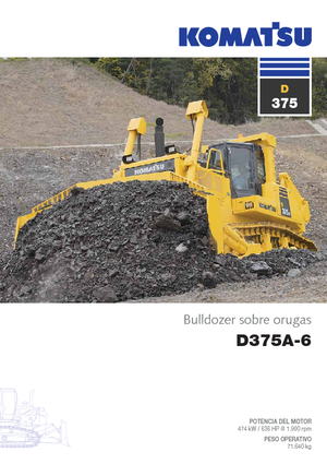 Apripista cingolati Komatsu D375A-6