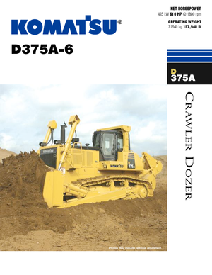 Apripista cingolati Komatsu D375A-6