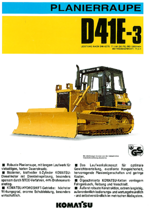 Apripista cingolati Komatsu D41E-3