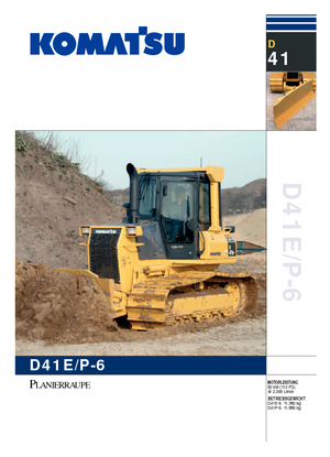 Apripista cingolati Komatsu D41E-6C
