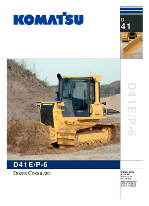 Apripista cingolati Komatsu D41P-6