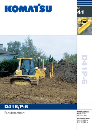Apripista cingolati Komatsu D41P-6