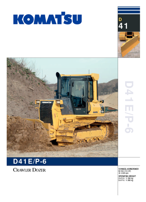Apripista cingolati Komatsu D41P-6