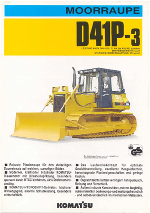 Apripista cingolati Komatsu D41P-3