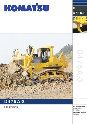 Apripista cingolati Komatsu D475A-3