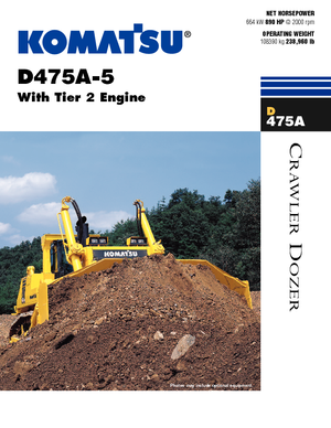 Apripista cingolati Komatsu D475A-5