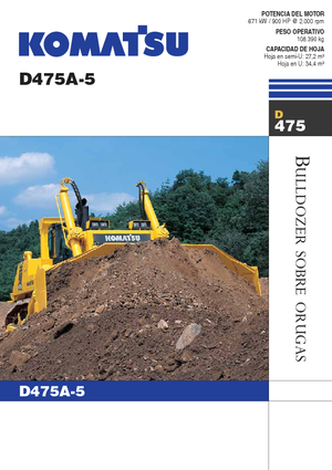 Apripista cingolati Komatsu D475A-5