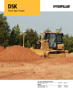 Apripista cingolati Caterpillar D5K M